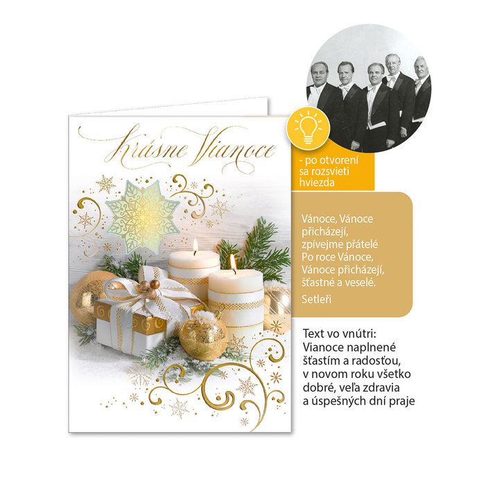 71-8017 Christmas greeting card music SK