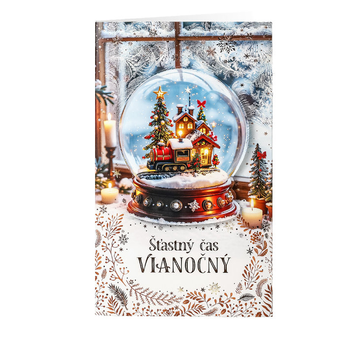 11-6591 Christmas greeting card card with leap SK