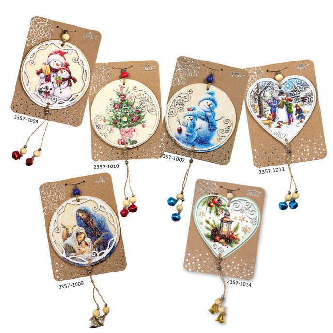 2357-V003 Christmas wooden decoration