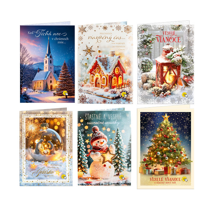 01B1-0013 Svietiace karty XMAS SK