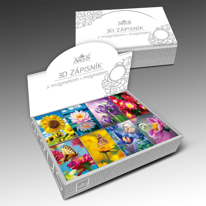 1116-0005 Notepad with magnet 3D effect