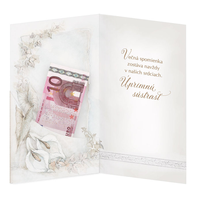 14-632 Blahoprajná karta kondolenčná klopa SK