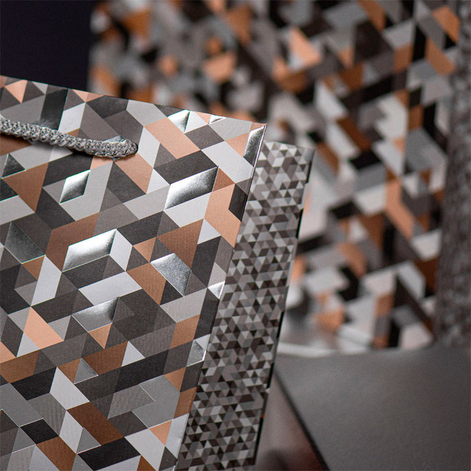 0739-0183 Gift bag for wine LUX