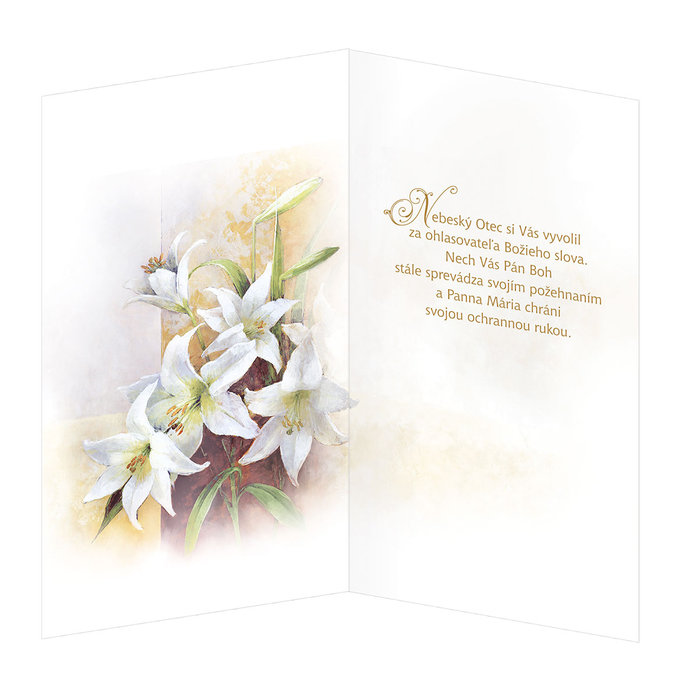 19-639 Blahoprajná karta SK/ Vysvätenie