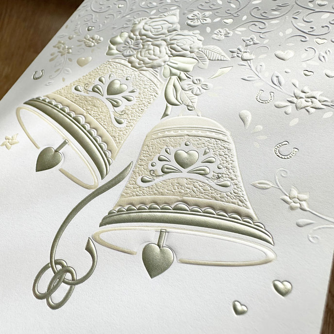 13-433A  Wedding greeting card SK