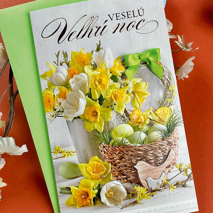 12-6023 Blahoprajná karta veľkonočná SK