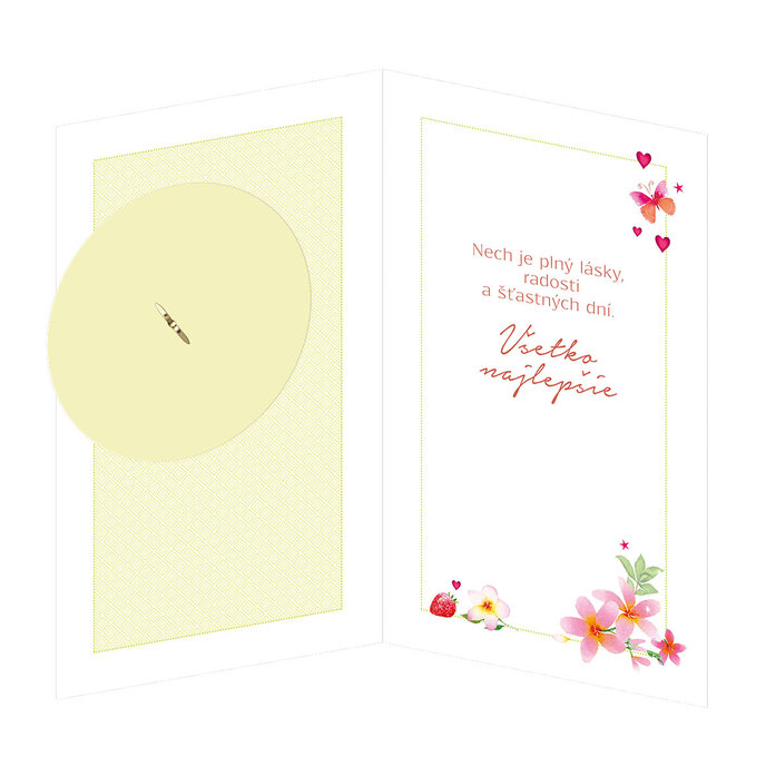 15-6368 Blahoprajná karta gratulačná otočník SK