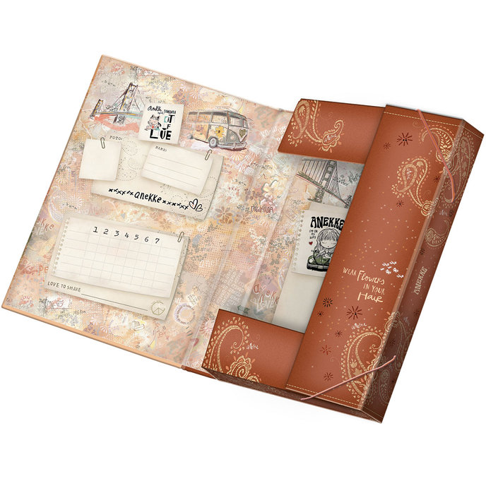 1230-0411 Box na zošity A4 lic. Anekke