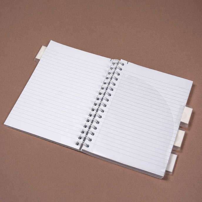 1546-0409 Spiral notepad A5 with dividers Simply