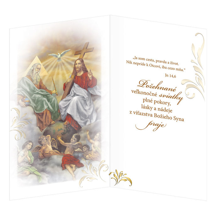 12-6011 Blahoprajná karta veľkonočná  SK