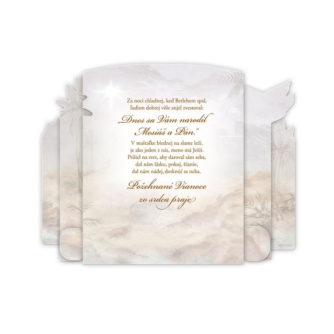 71-8014 Blahoprajná karta vianočná pop-up SK