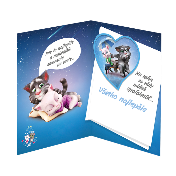 75-9005 Blahoprajná karta gratulačná 3D SK