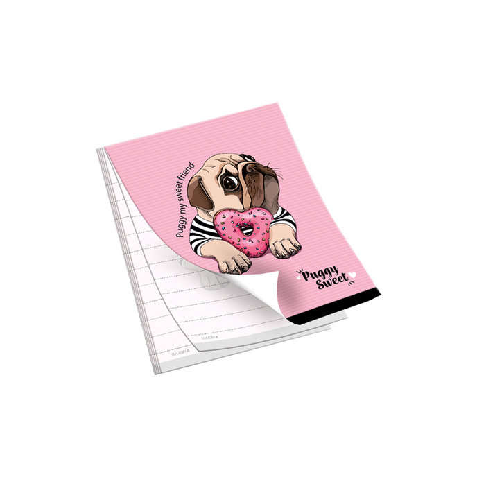 1111-0361 Shredding notepad 9x12cm Puggy