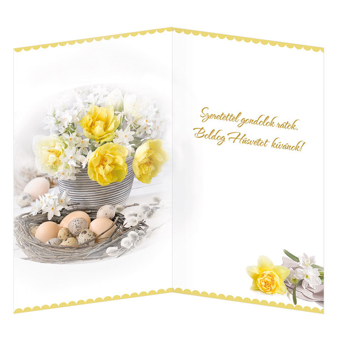 12-6013 Blahoprajná karta veľkonočná  HU