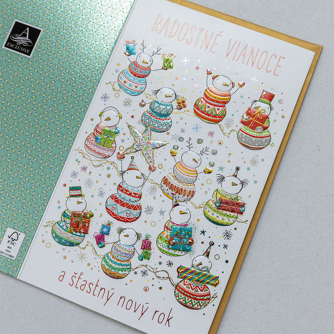 11-6533 Blahoprajná karta vianočná SK