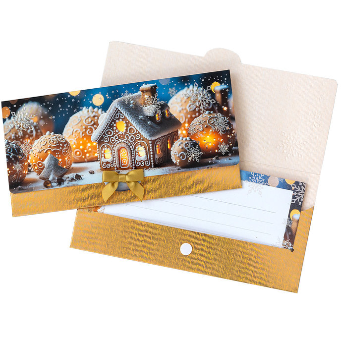 81-6048 Obálka s kartičkou, vianočná