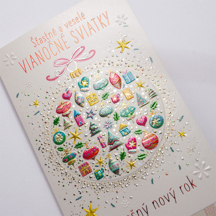11-6535 Blahoprajná karta vianočná SK