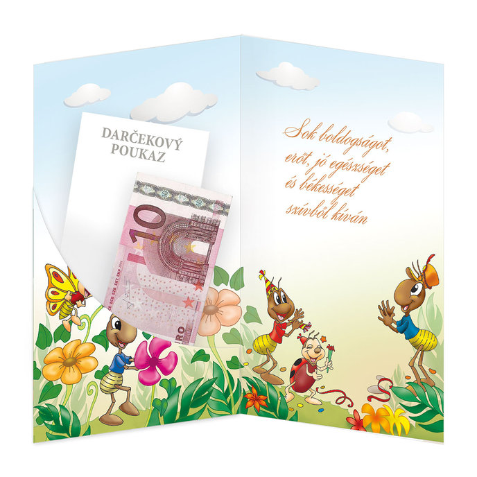 17-6029 Blahoprajná karta detská klopa HU