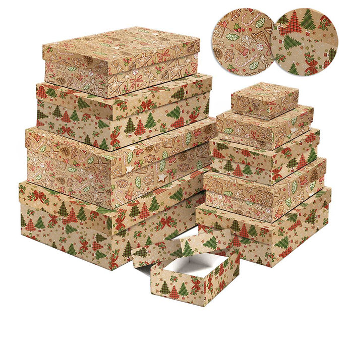 2500-8169 Darčeková krabica, set 10ks