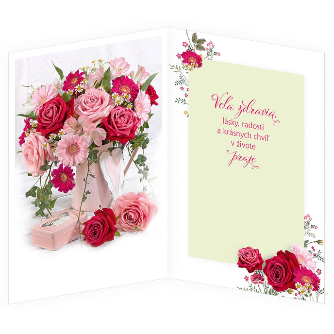 75-8020 Blahoprajná karta gratulačná hudobná SK