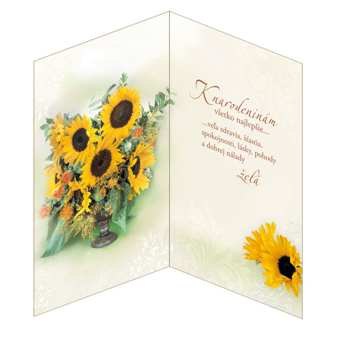 15-6236 Blahoprajná karta gratulačná otočník SK