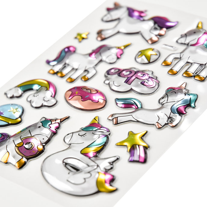 2602-0004 Decorative Stickers Metallic Puffy