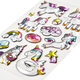 2602-0004 Decorative Stickers Metallic Puffy