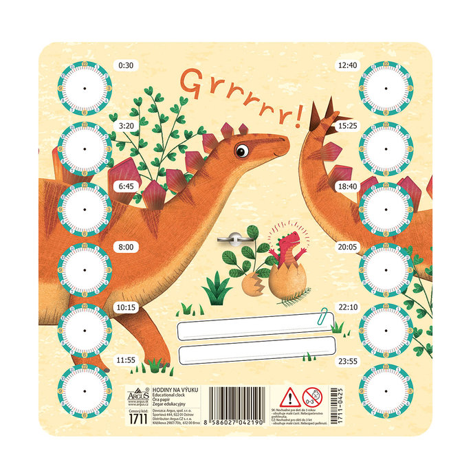 1711-0425 Hodiny na výuku Roaaar!