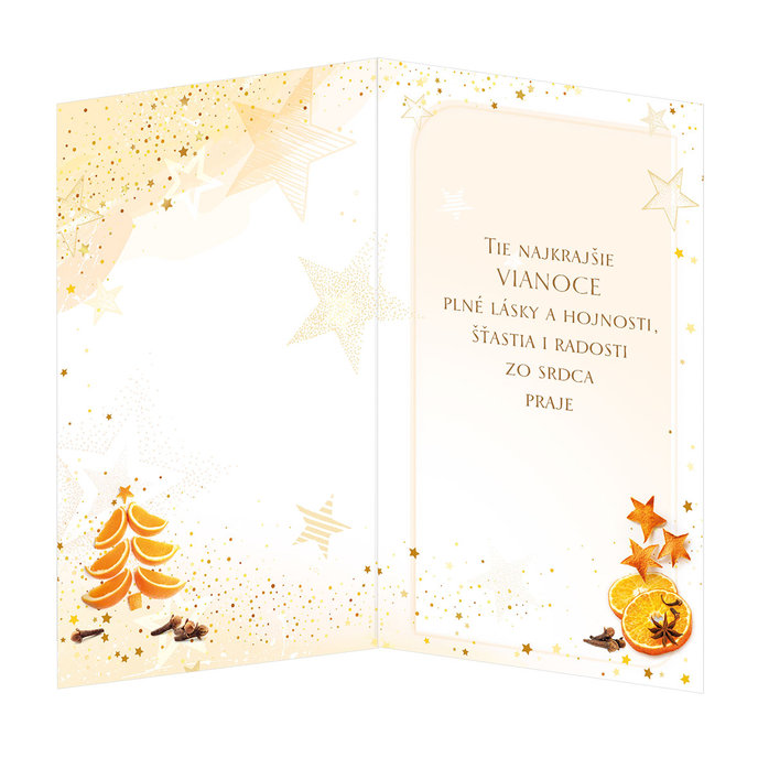 11-6381 Blahoprajná karta vianočná  SK