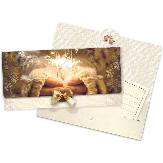 81-6011 Obálka s kartičkou, vianočná