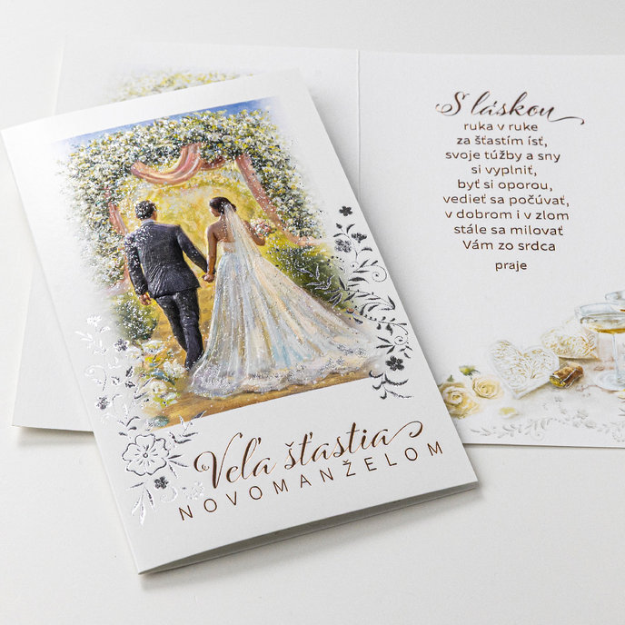 13-6177 Blahoprajná karta svadobná SK