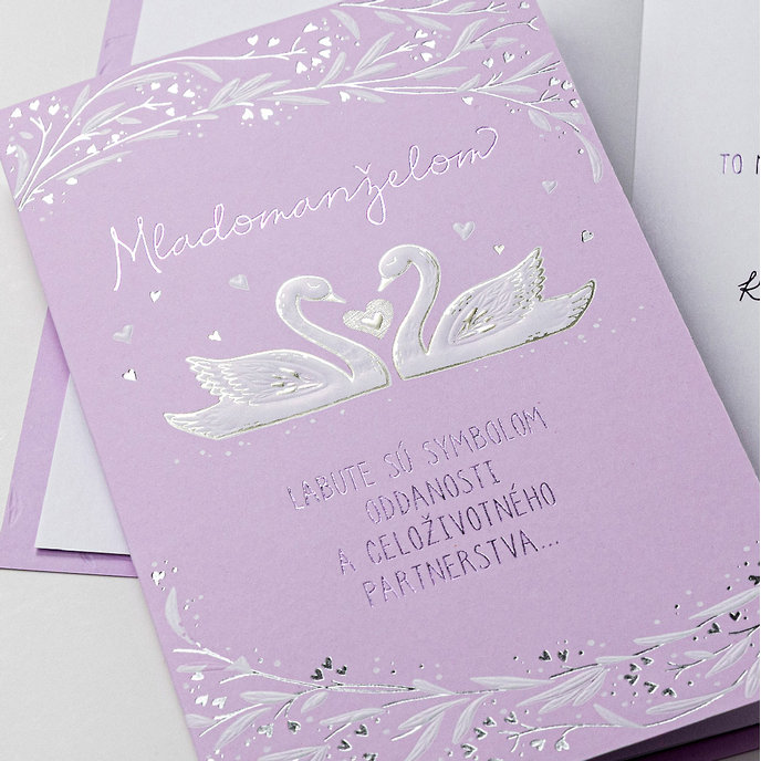 13-435B Wedding greeting card SK