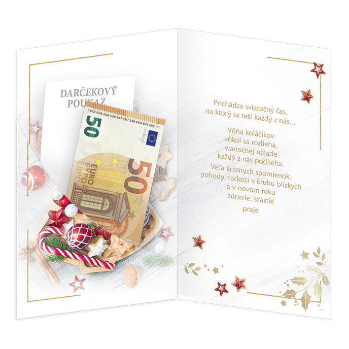 11-6596 Christmas greeting card card with leap SK