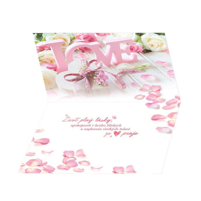 75-9009 Blahoprajná karta gratulačná 3D