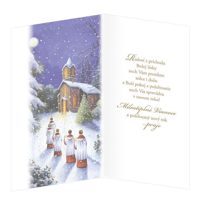 11-6427 Blahoprajná karta vianočná SK