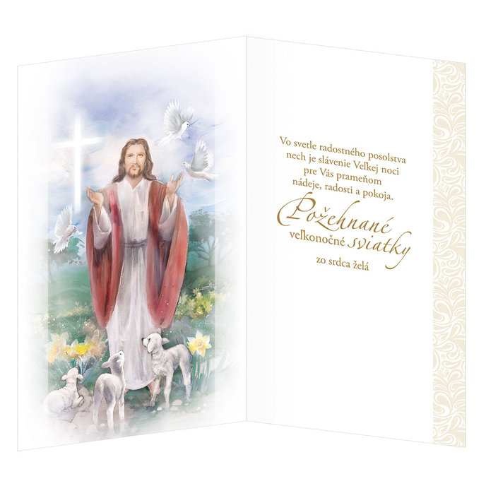 12-6017 Blahoprajná karta veľkonočná SK