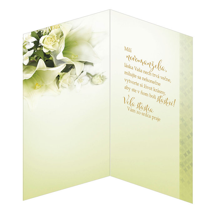 13-6056 Blahoprajná karta svadobná SK
