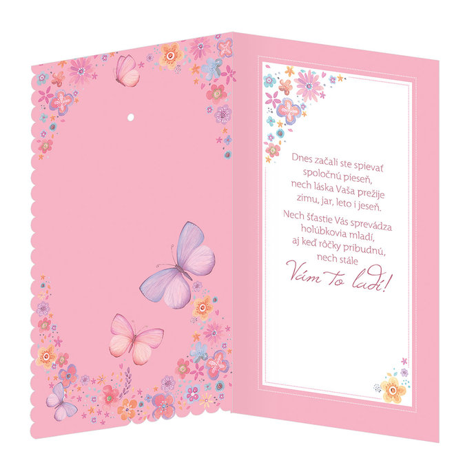 13-6140 Blahoprajná karta svadobná  SK