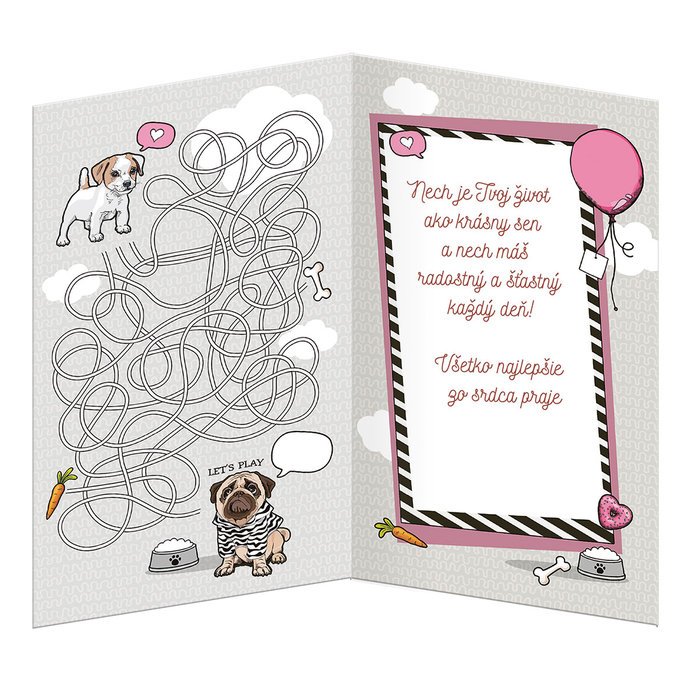 17-6056 Blahoprajná karta detská otočník SK