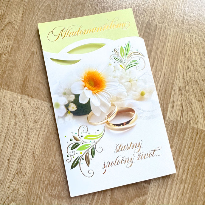 13-6171 Wedding greeting card with money flap SK