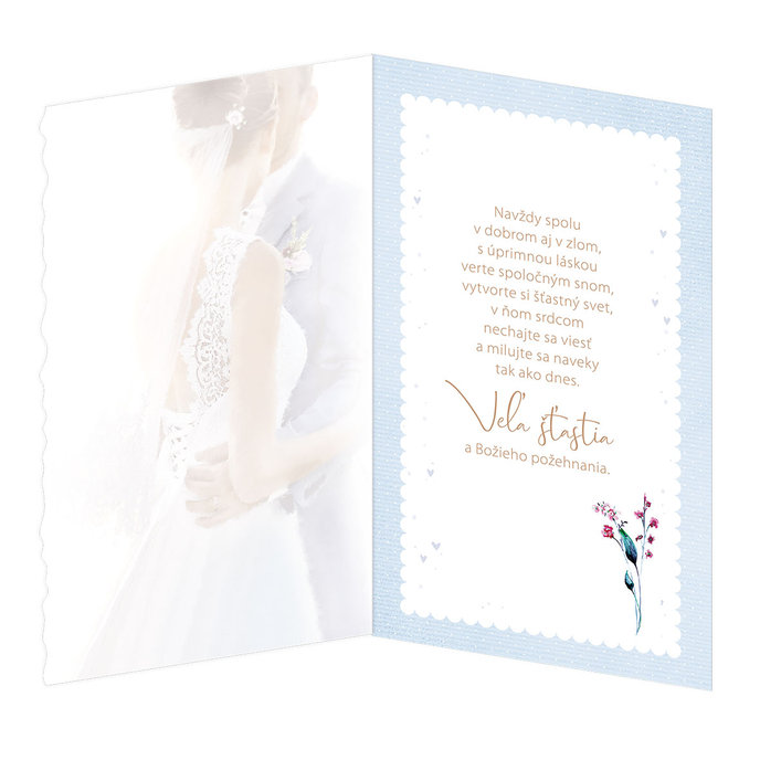 13-6115 Blahoprajná karta svadobná  SK