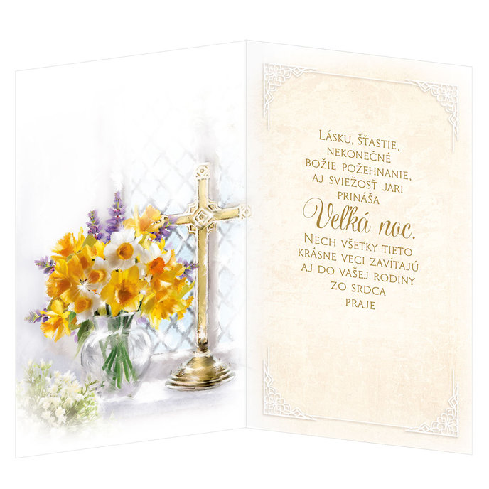 12-6019 Blahoprajná karta veľkonočná SK
