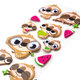 2604-0006 Decorative Stickers Funny & Puffy