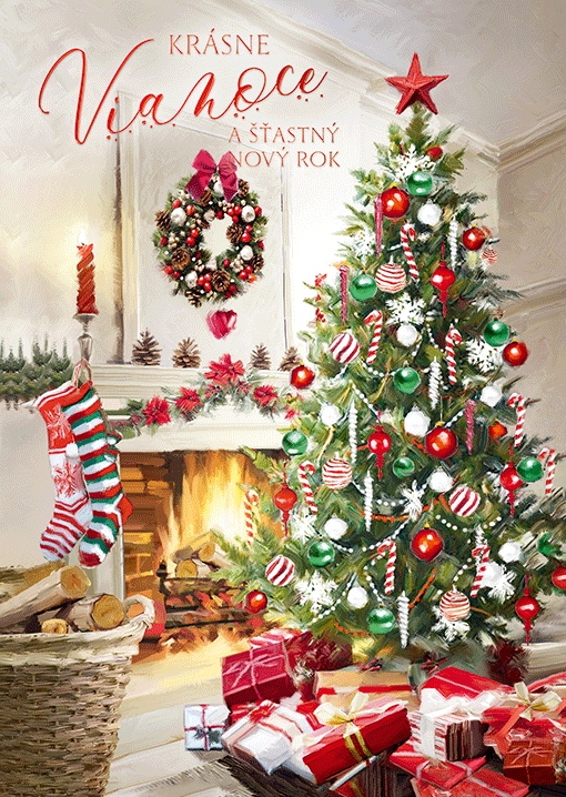 71-9018 Christmas greeting card 3D SK