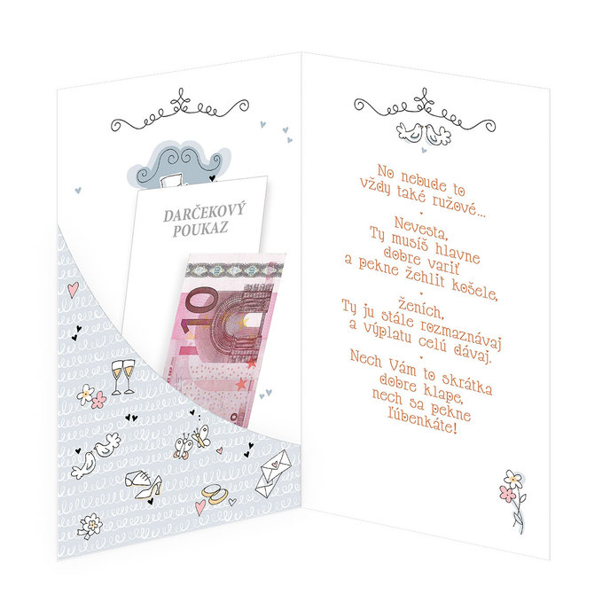 13-6105 Blahoprajná karta svadobná  SK