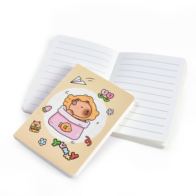 1403-8001 Notebook Capybara, mix 60 pcs, 8x11 cm