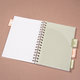 1546-0332 Spiral notepad A5 with dividers XOXO