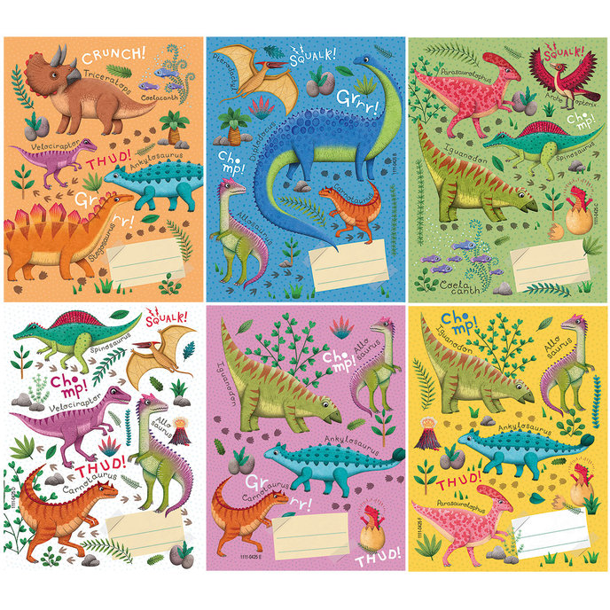 1111-0425 Trhací zápisník 9x12cm Roaaar!