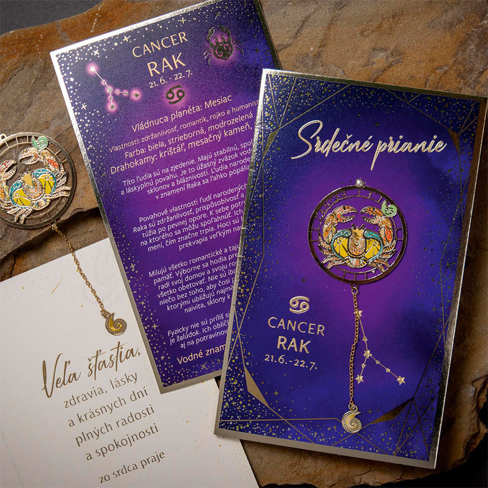 15-6485 Blahoprajná karta gratulačná zverokruh SK RAK