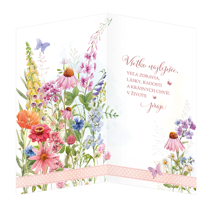 15-6465 Blahoprajná karta gratulačná  SK